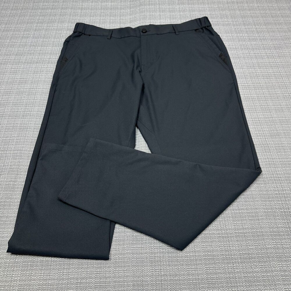 Jack Archer Pants Mens 35x30 Jetsetter Space Black Golf Chino 4 Way Stretch - Picture 1 of 12